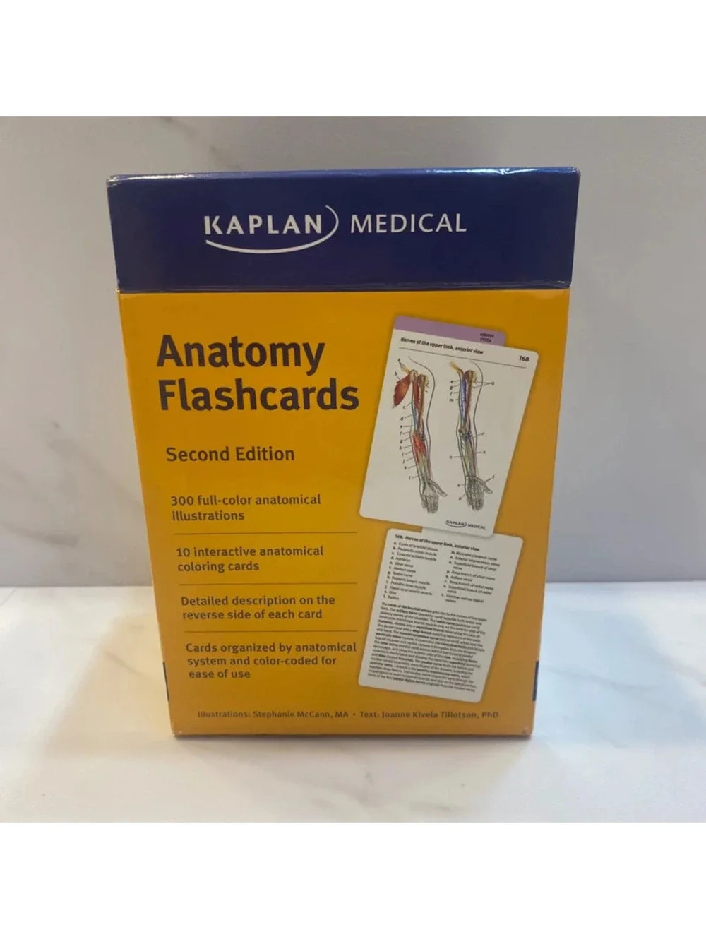 Kaplan Medical Anatomy Flashcards (Second Edition) Set with 310 Color Cards